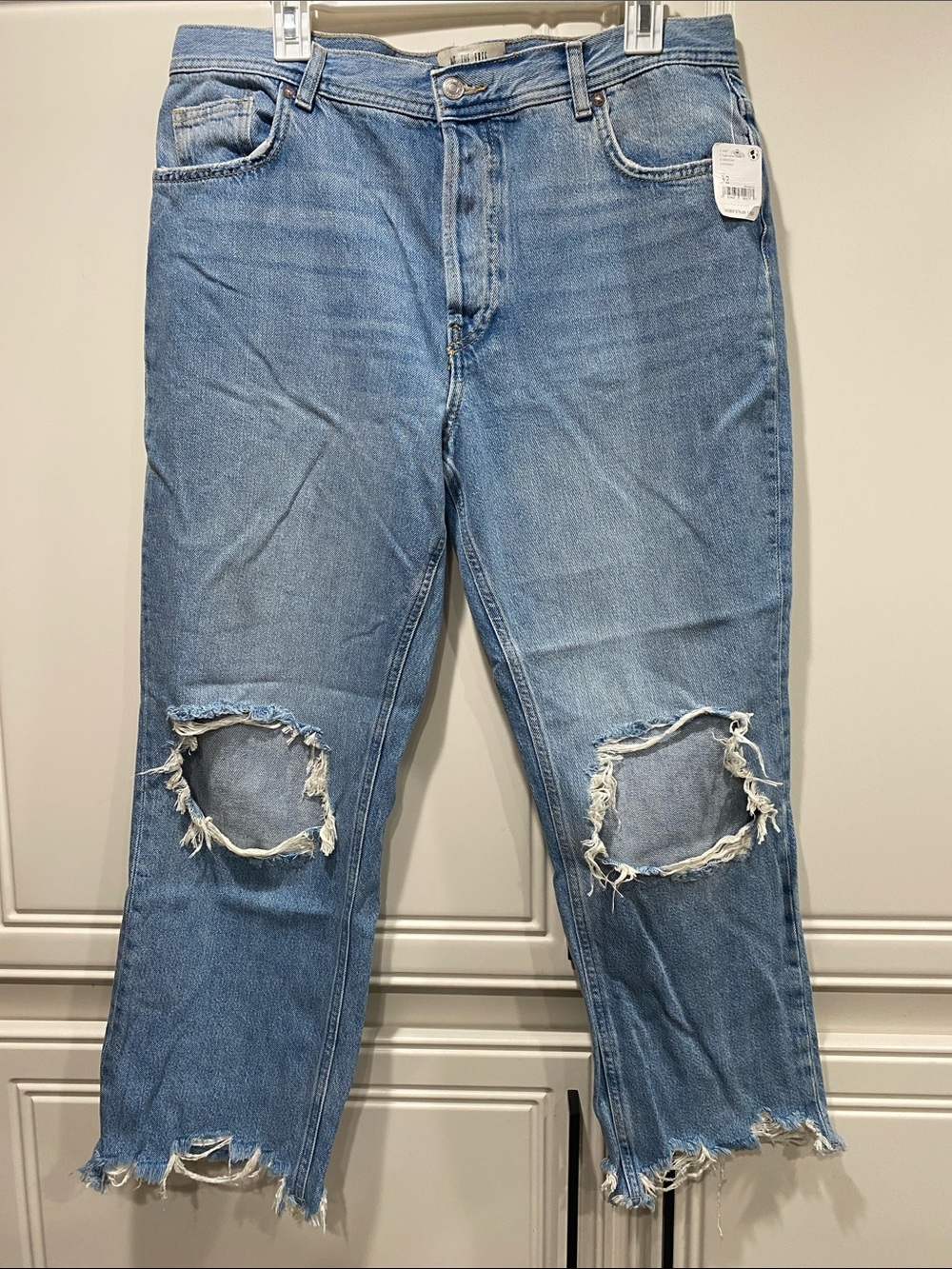 NWT free people jeans womens 32 distressed